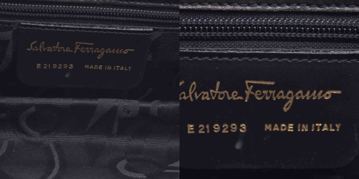 $850 SALVATORE FERRAGAMO Smooth Calfskin Logo Flap Crossbody Bag Black CONSIGNMENT 10021196