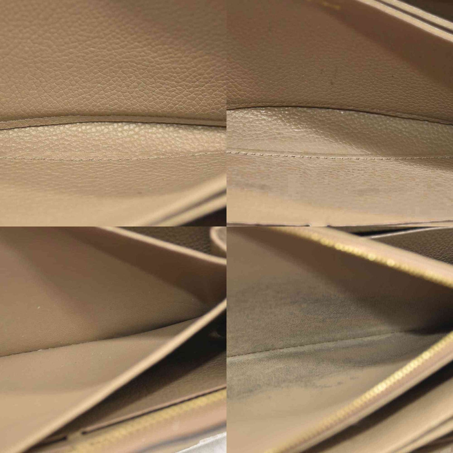 Louis Vuitton  Empreinte Monogram Giant Zippy Wallet Tourterelle Creme SP3220