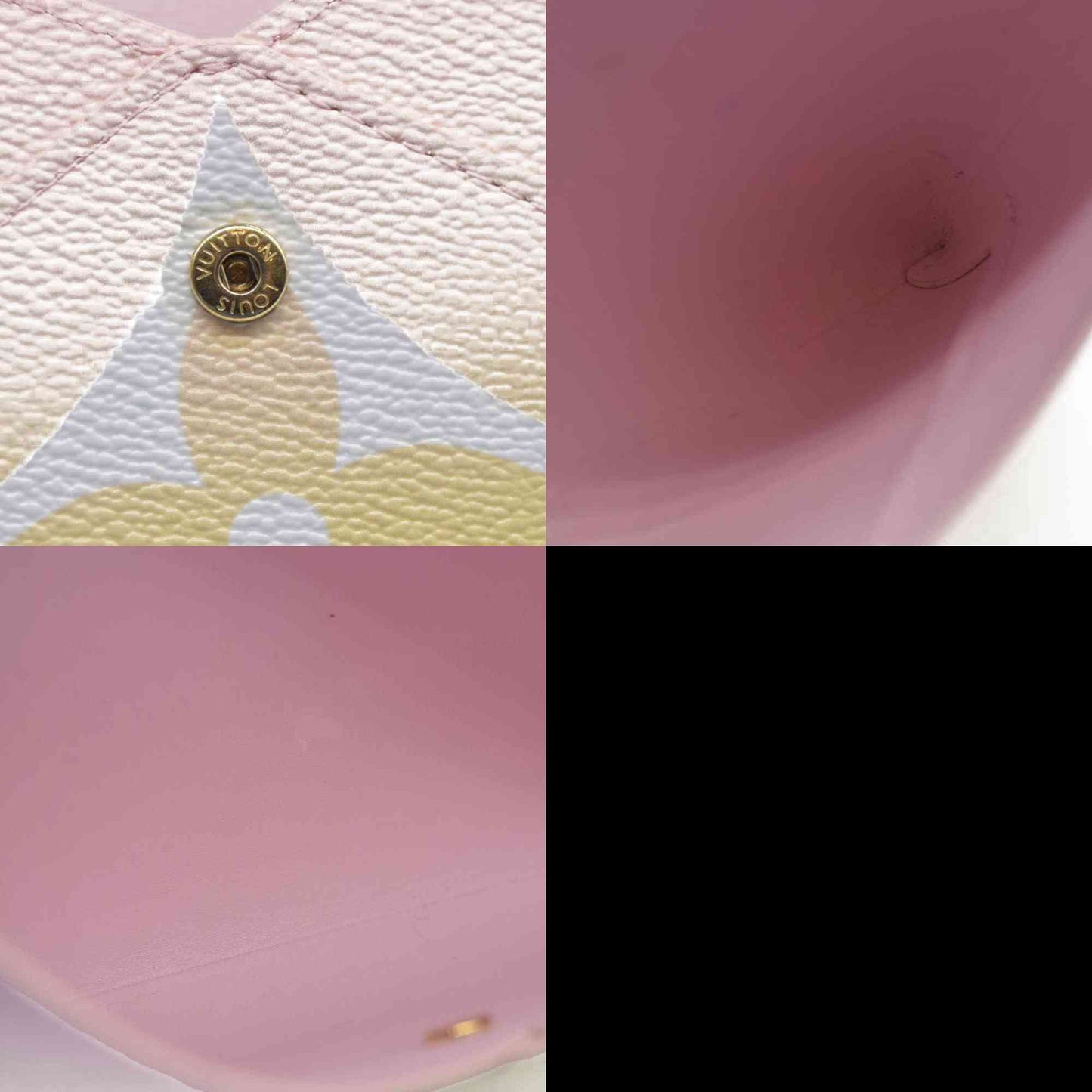 AUCTION $1020 Louis Vuitton  Monogram Giant By The Pool Large Kirigami Pochette Pink