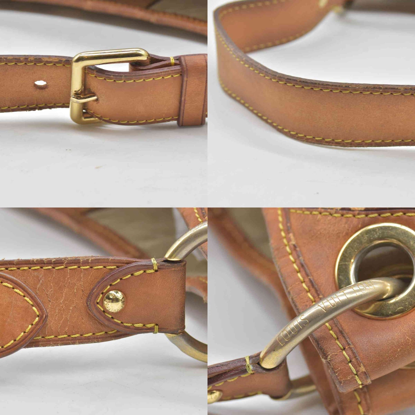 $1800 2009 Louis Vuitton Galliera PM Damier Azur FL1079
