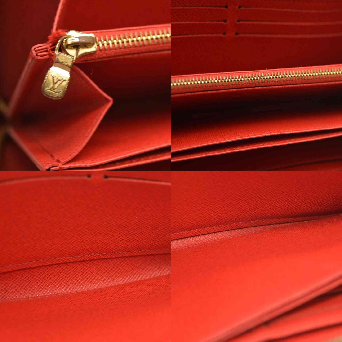 Louis Vuitton  Monogram Zippy Wallet Coquelicot MI2230