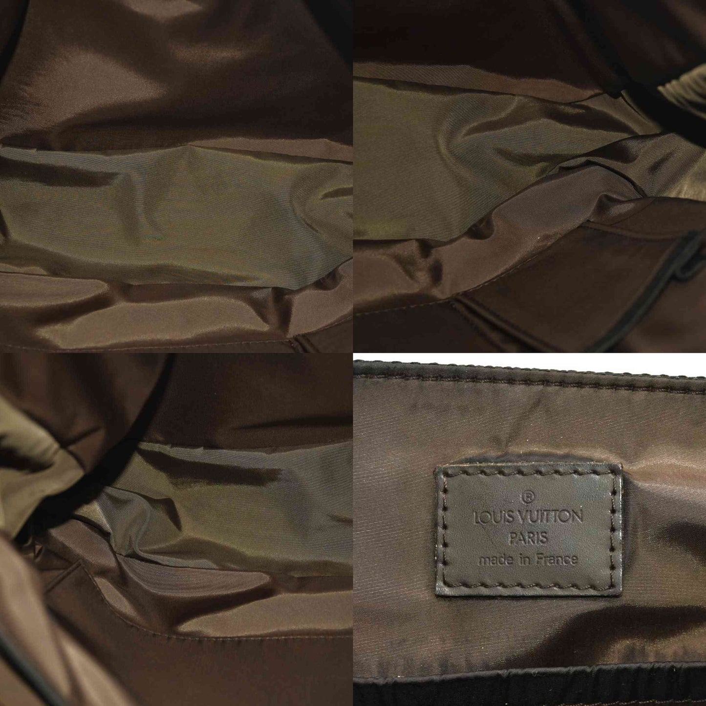 LOUIS VUITTON  Damier Geant Petit Messenger Bag Black  VI4098