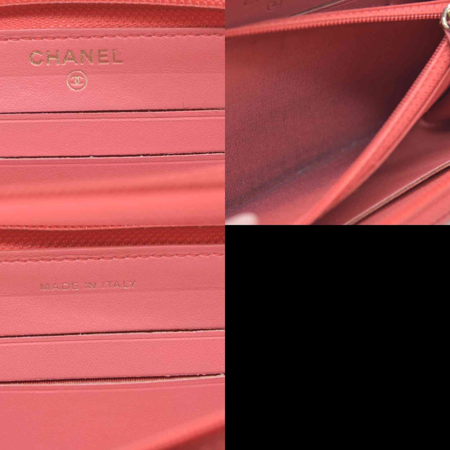 Chanel Compact Timeless Zip Around Wallet Caviar Pink 2019