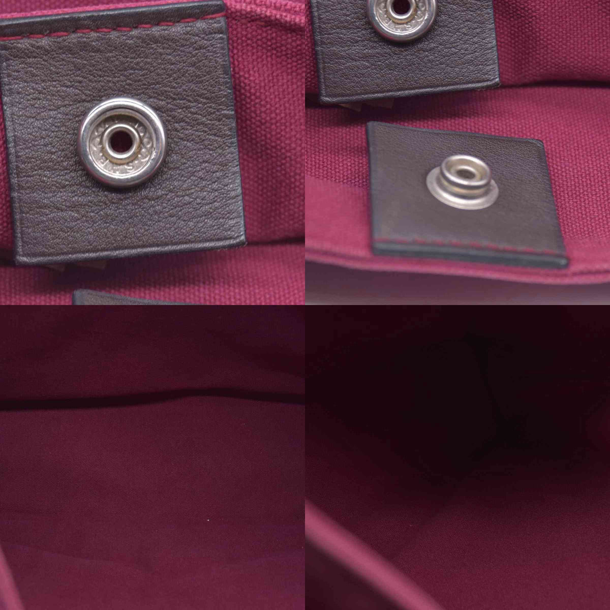 $1150 HERMES Toile Troca Horizontal MM Tote Bag Red CONSIGNMENT 10021349