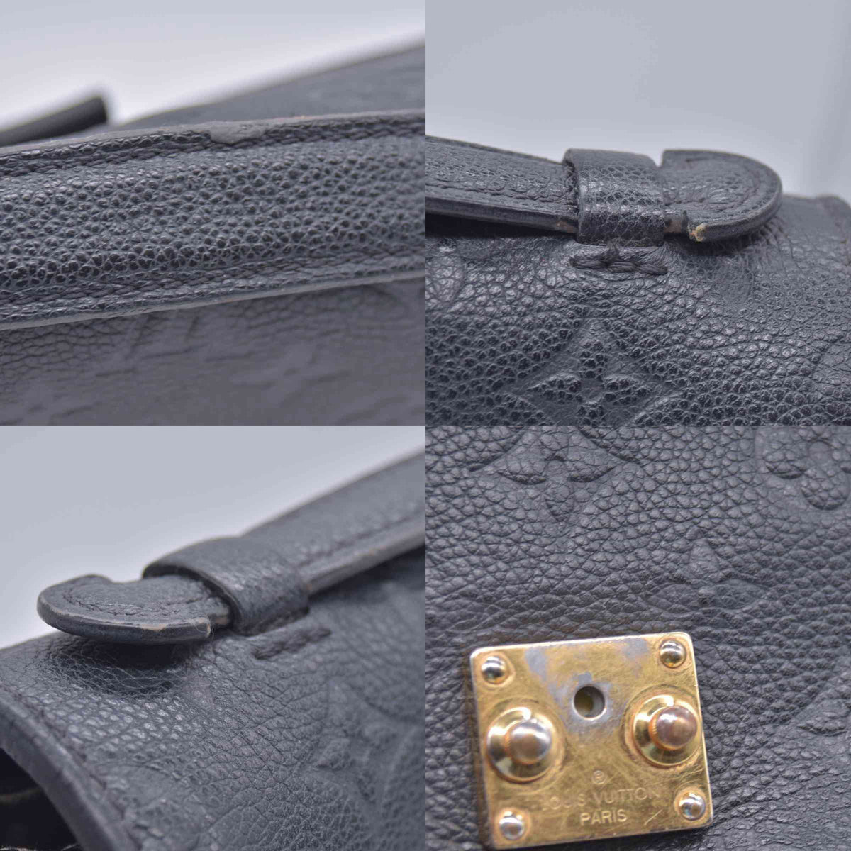 $3100 Louis Vuitton Empreinte Pochette Metis Black RFID 10021105