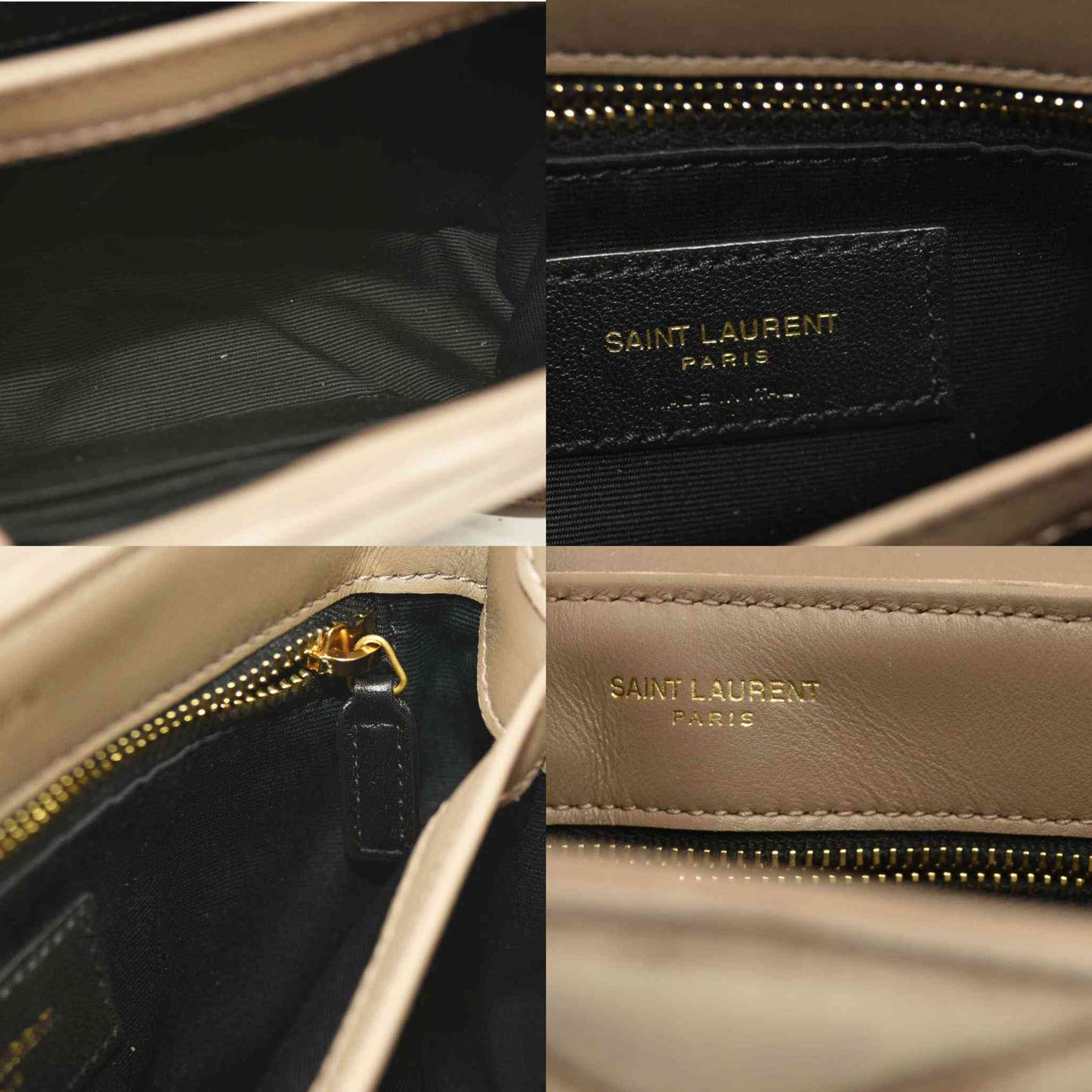 SAINT LAURENT  Suede Toy Loulou Shoulder Bag Taupe