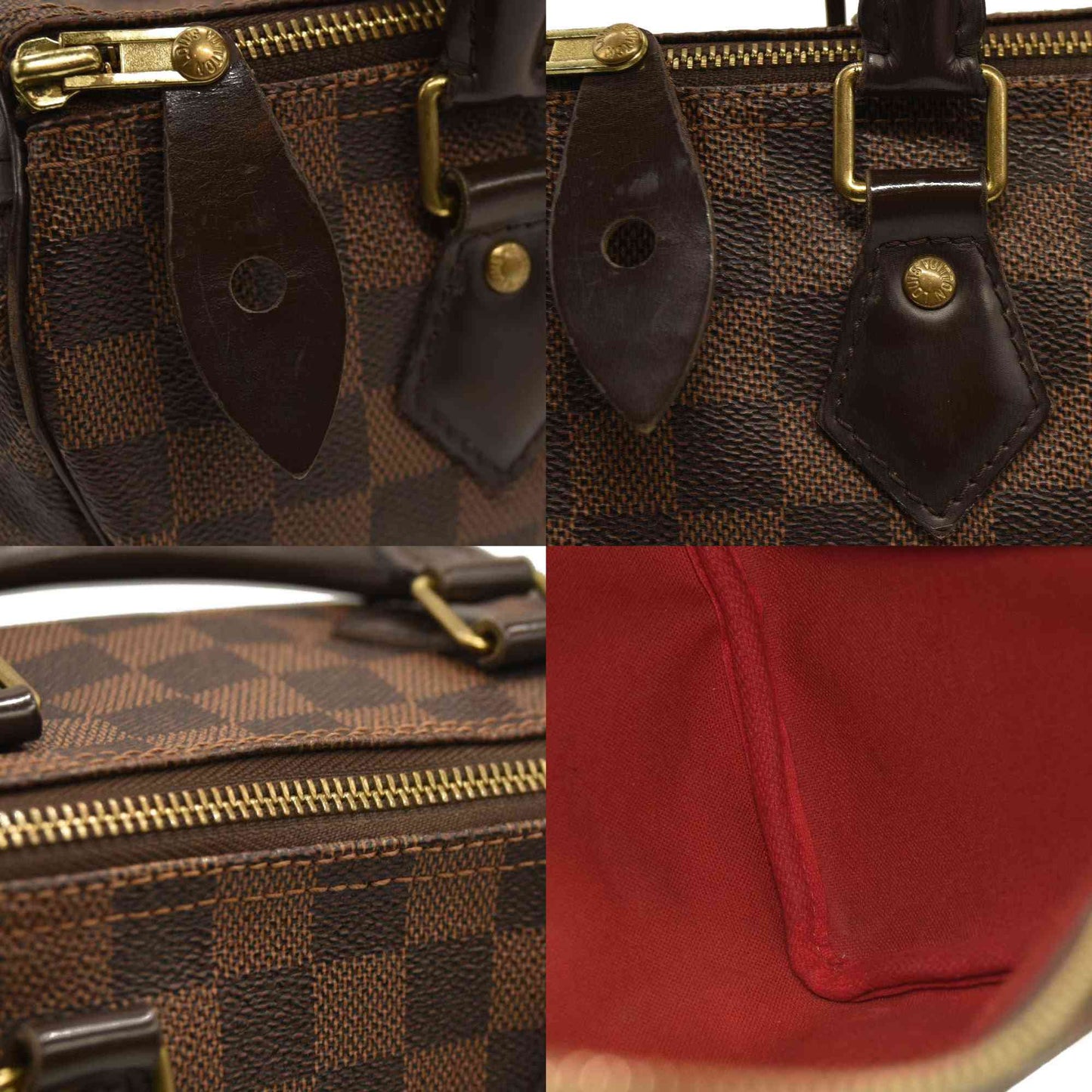 LOUIS VUITTON Damier Ebene Speedy 25 AA4177