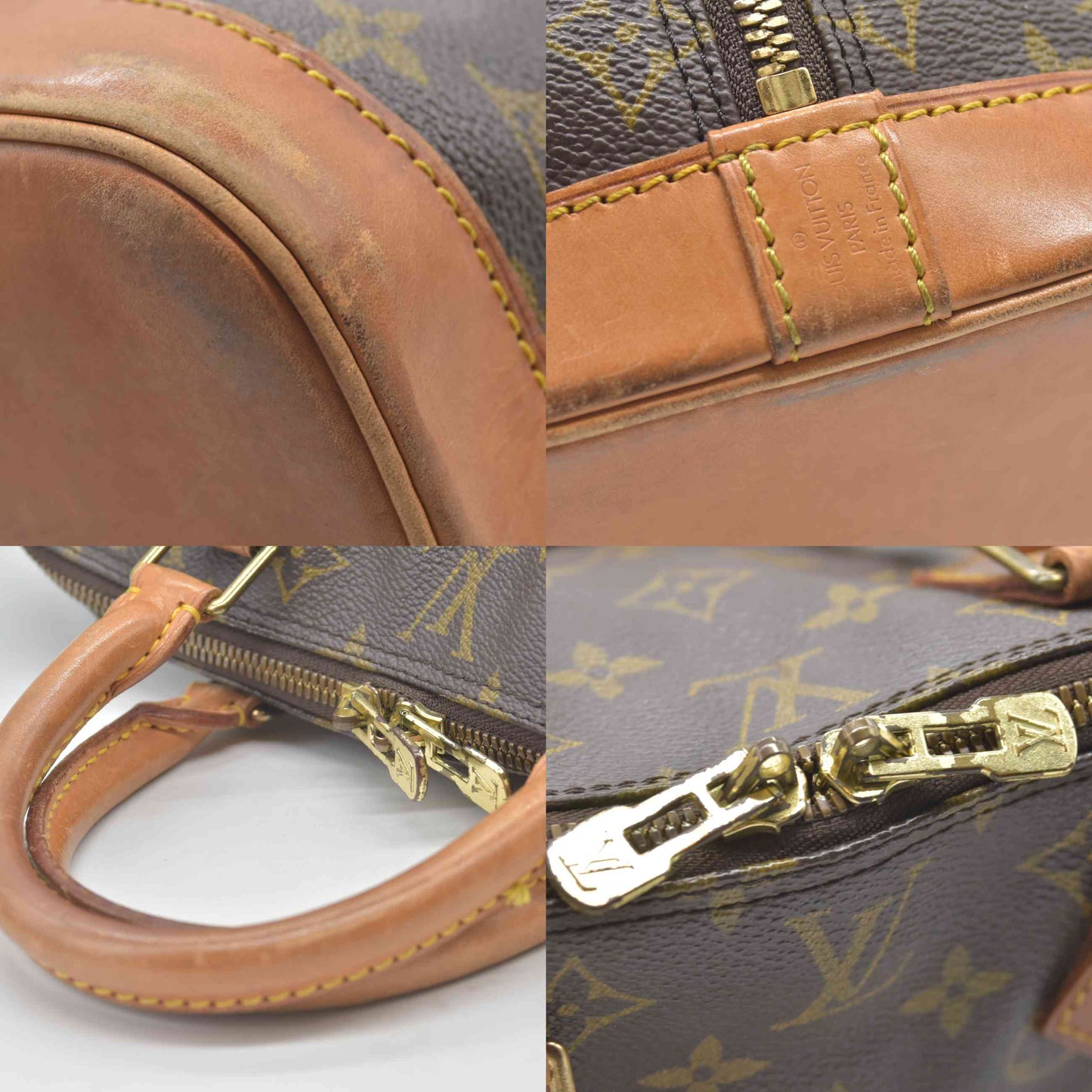 $2090 1993 Louis Vuitton Alma PM Brown Monogram VI1913