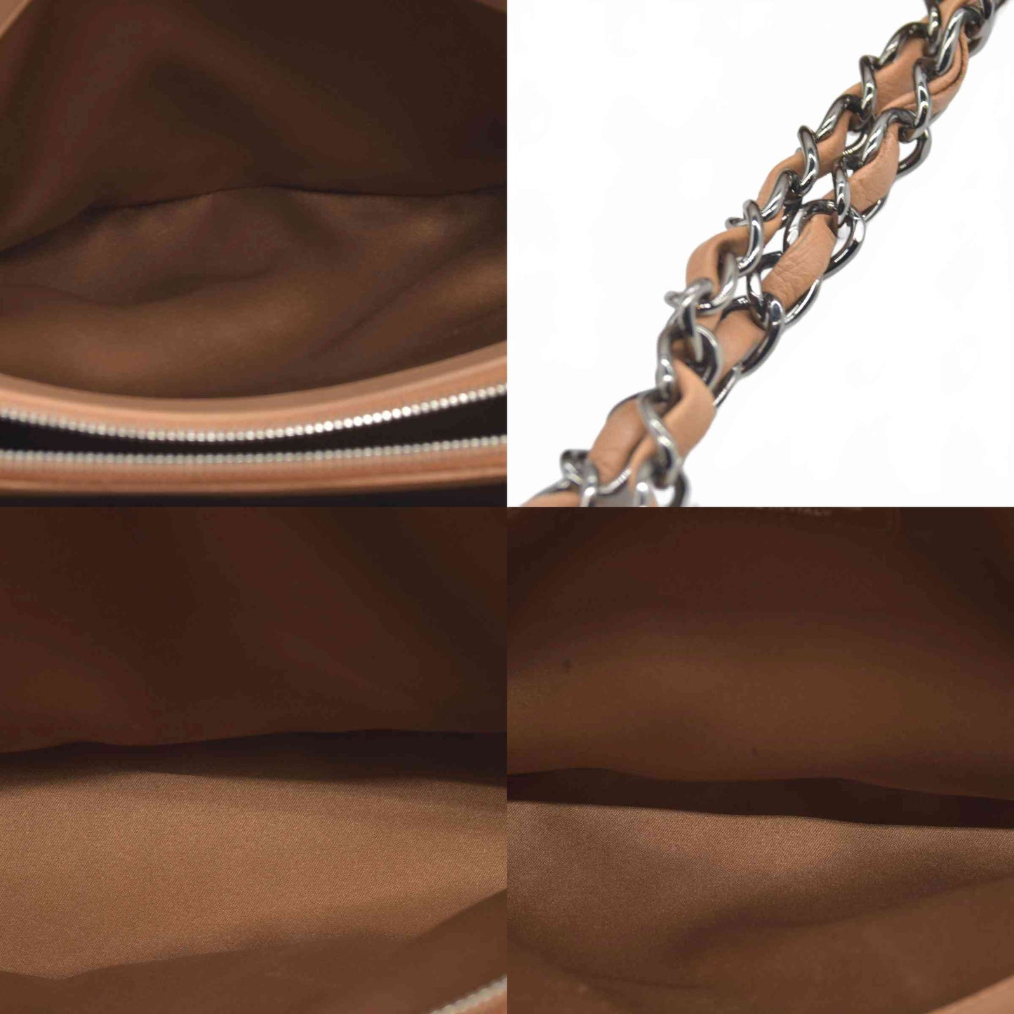 Chanel Lambskin Quilted CC Crossing Shopping Tote Red