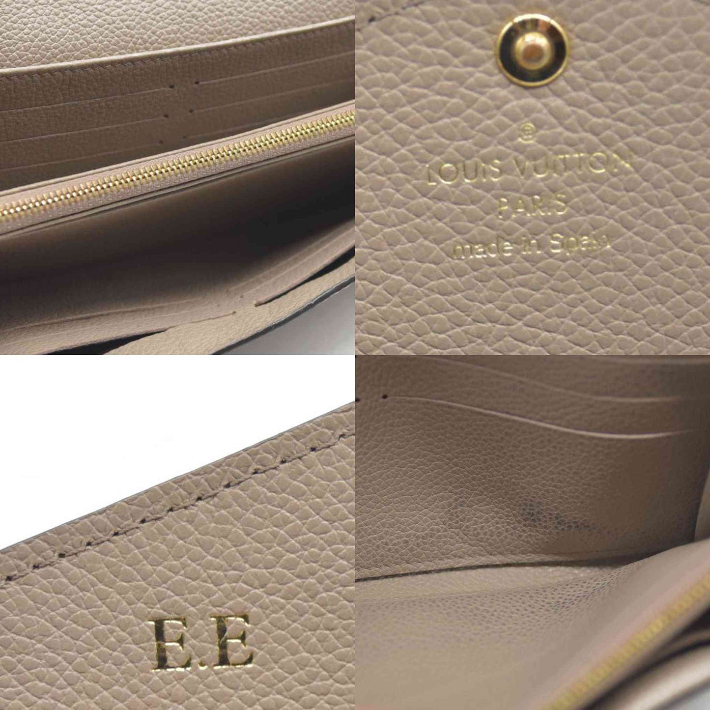 Louis Vuitton $1030 Monogram Empreinte Portefeiulle Sarah Bifold Long Wallet/7BH0009