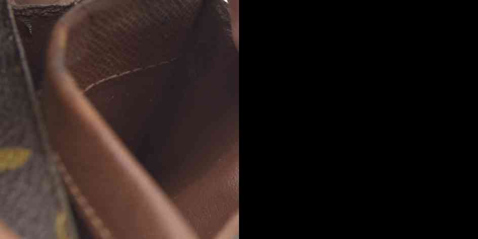 AUCTION $430 Louis Vuitton Monogram Porte Monnaie Plat Coin Purse Wallet Brown MI0094