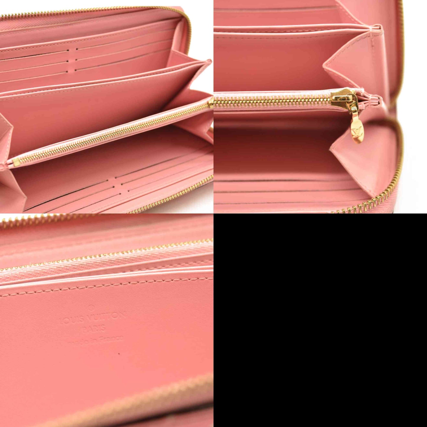 Louis Vuitton Long Wallet Vernis Zippy Sunrise Pink