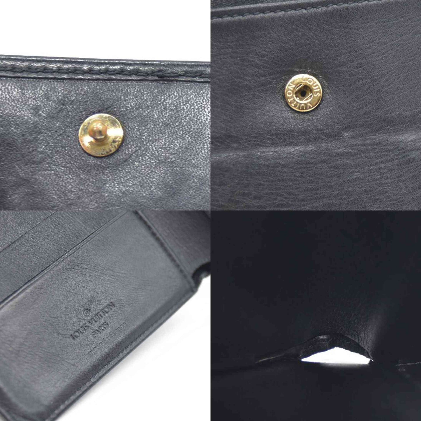 Louis Vuitton Nomad Portefeiulle Marco Bifold Wallet Black AR0096