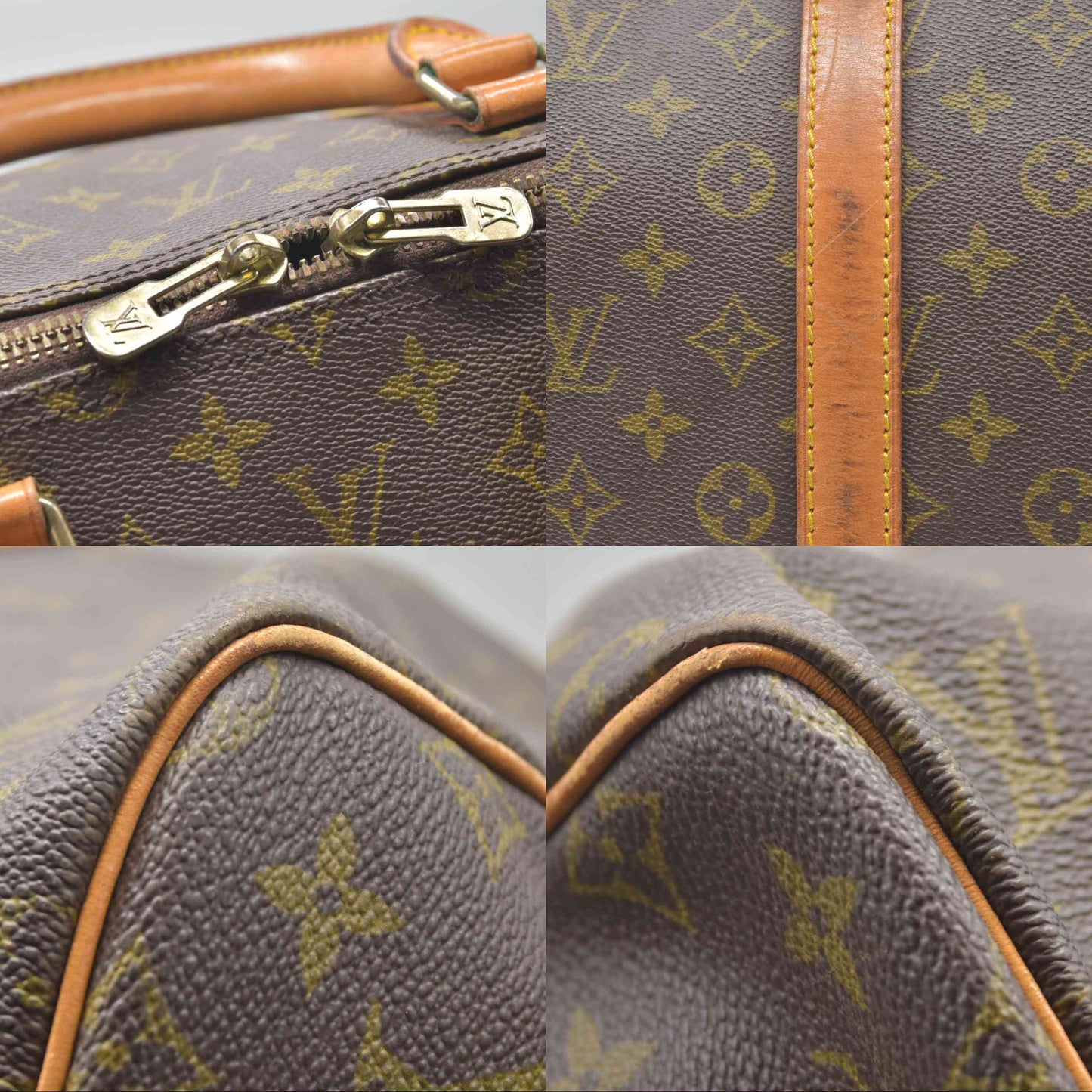 $2280 LOUIS VUITTON Monogram Keepall 55 Boston Bag 842SD