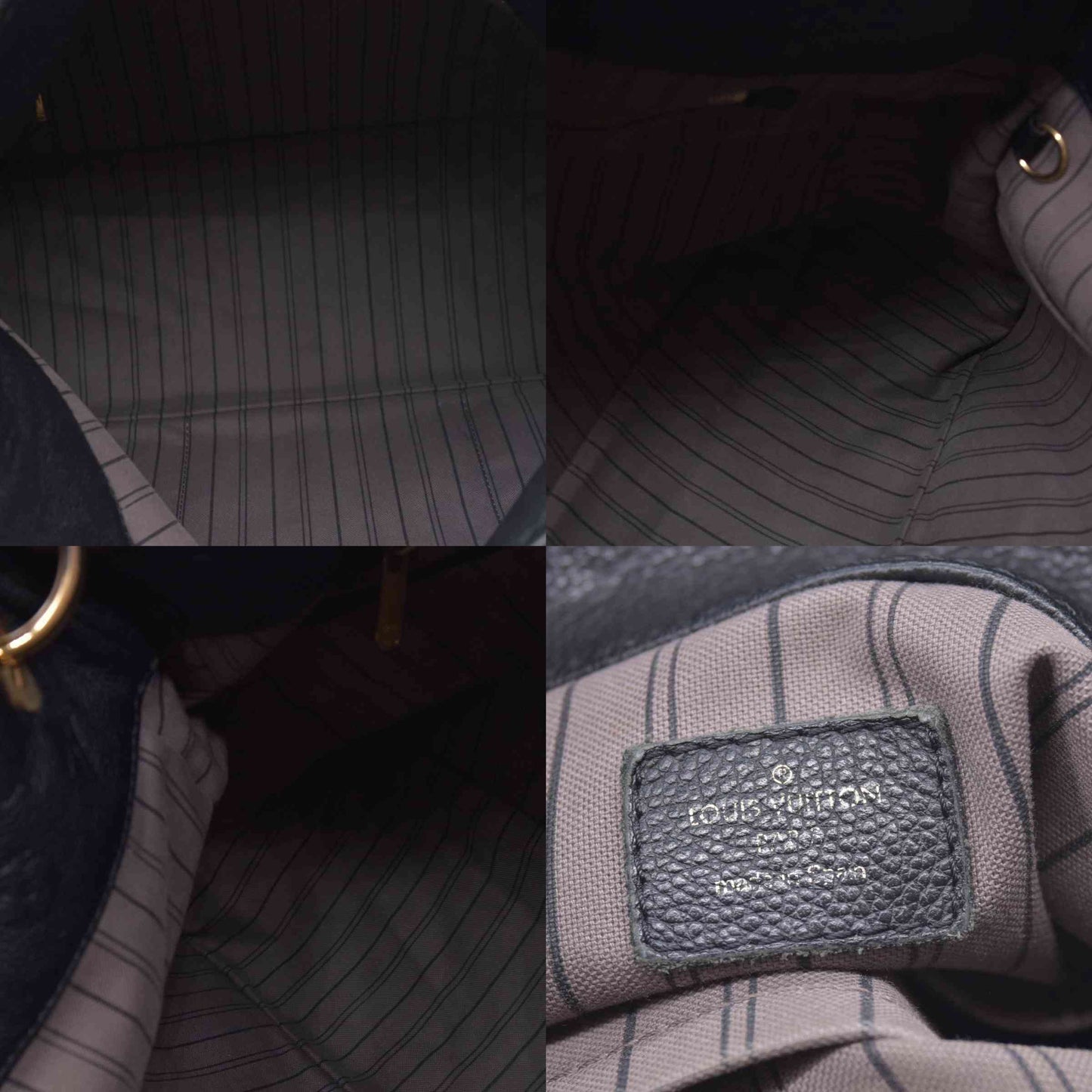 $3800 2016 Louis Vuitton Empreinte Artsy MM Black CA4196