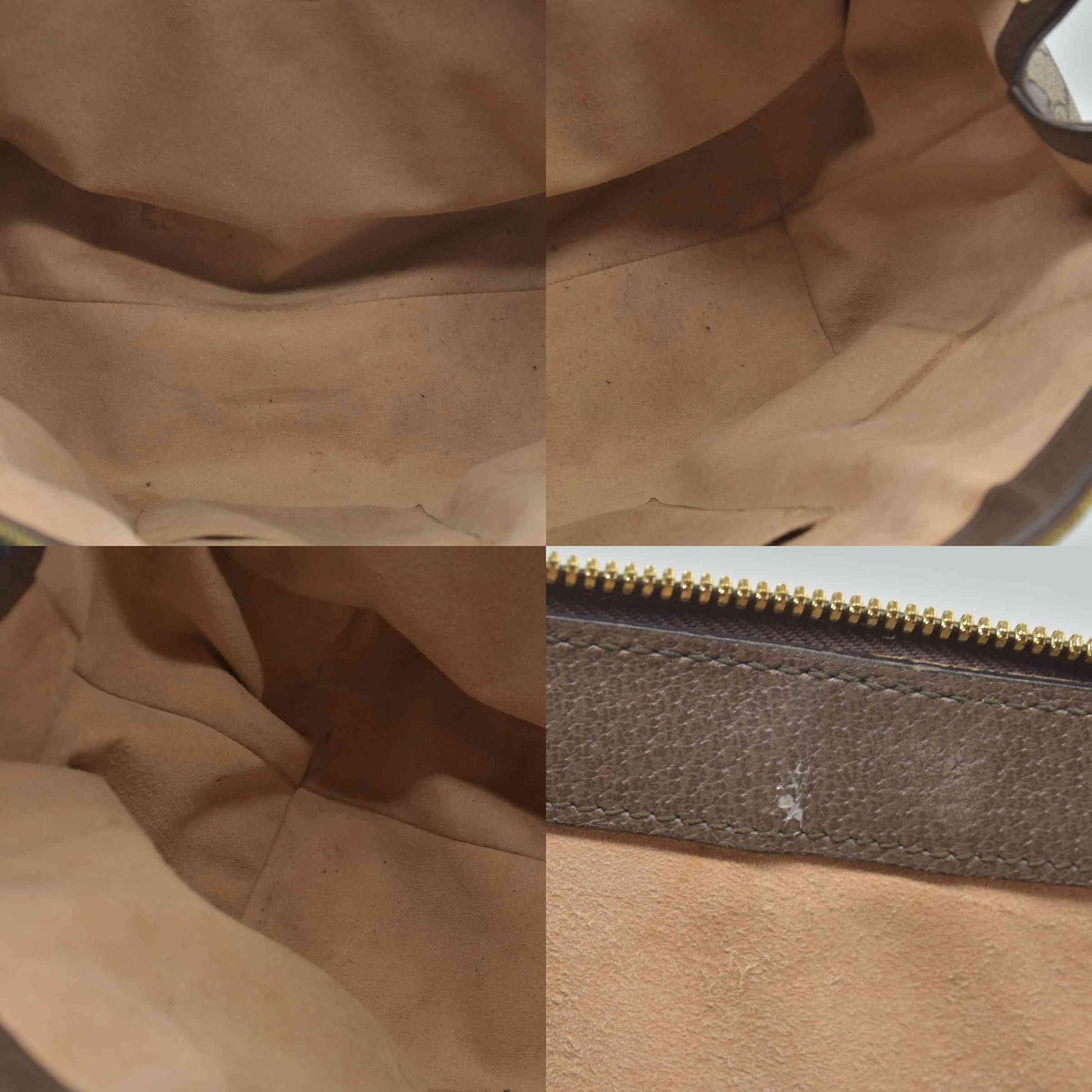 $2390 Gucci GG Supreme Monogram Web Medium Ophidia Tote Bag Brown