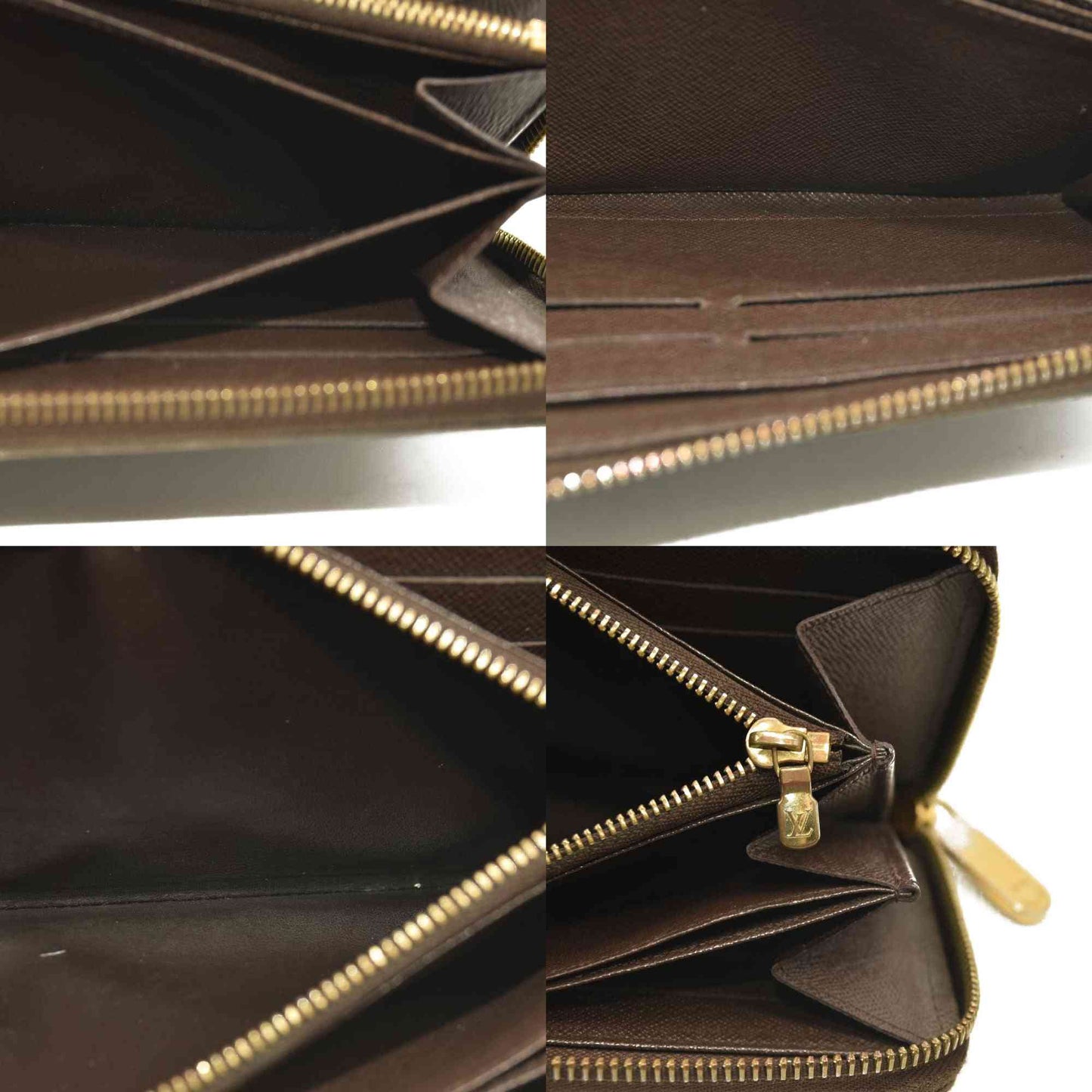 LOUIS VUITTON Damier Ebene Zippy Wallet CA1049