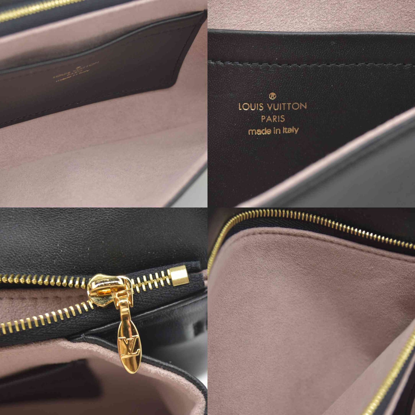 $3150 Louis Vuitton  Lambskin Embossed Monogram Pochette Coussin Black RFID