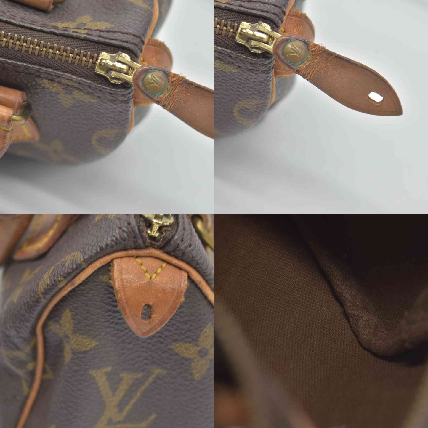 $1800 Louis Vuitton Monogram Mini Speedy Hand Bag TH0942