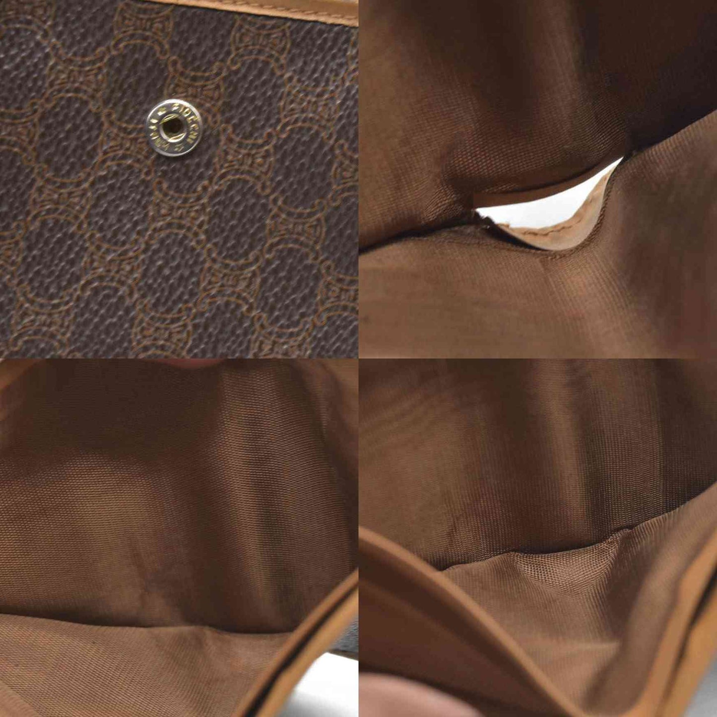 Celine Vintage Macadam Compact Wallet