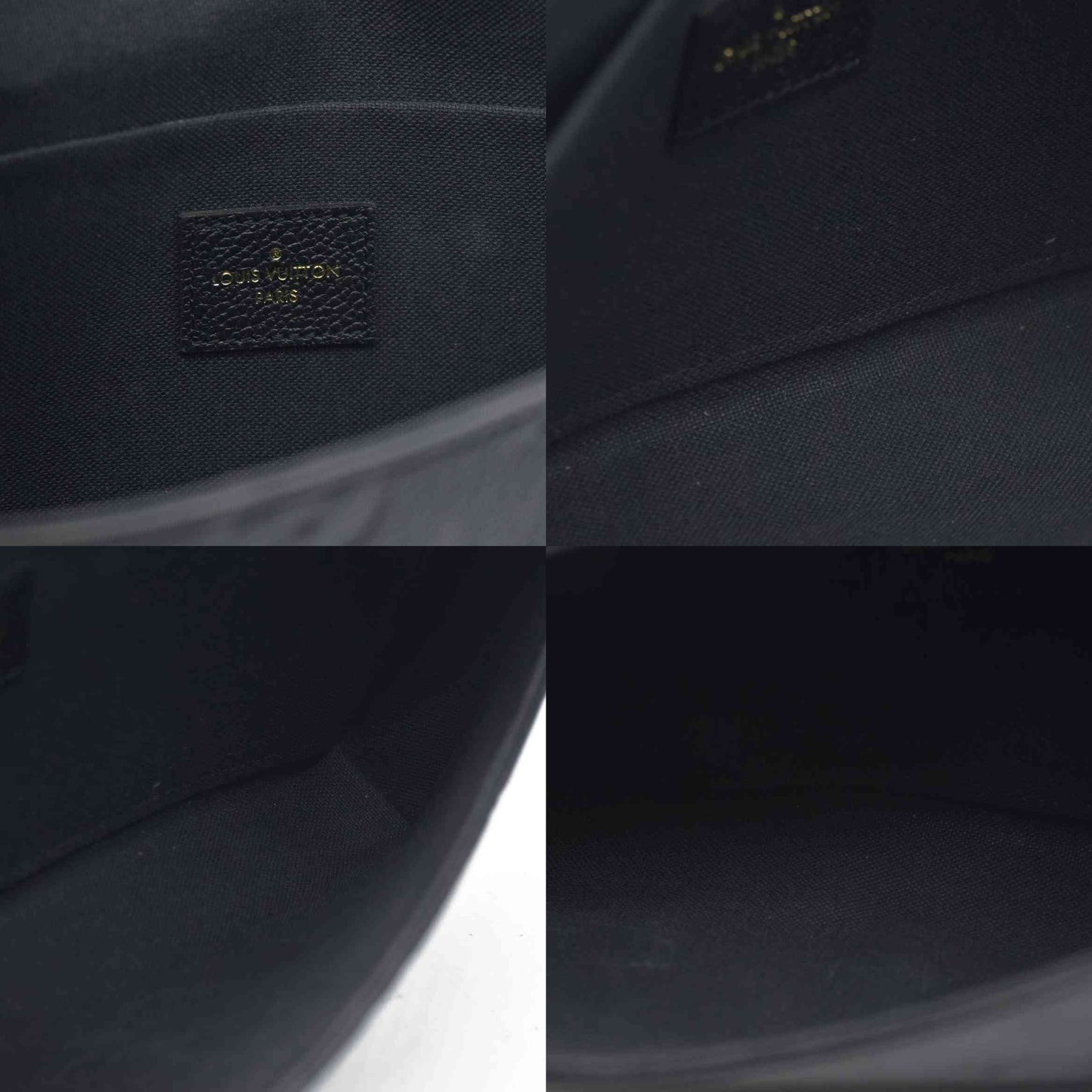 $1720 Louis Vuitton LV Monogram Pochette Félicie Black