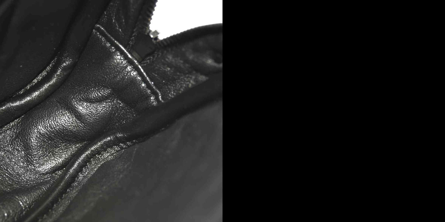 SAINT LAURENT  Grain De Poudre Matelasse Monochrome Monogram Mini Lou Camera Bag Black