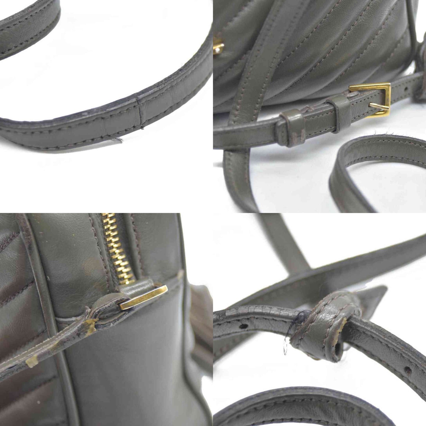 $1690 Saint Laurent Chevron Lou Camera