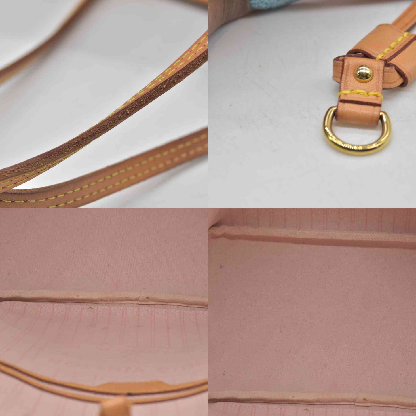 $2170 2019 Louis Vuitton Damier Azur Neverfull MM SD2159