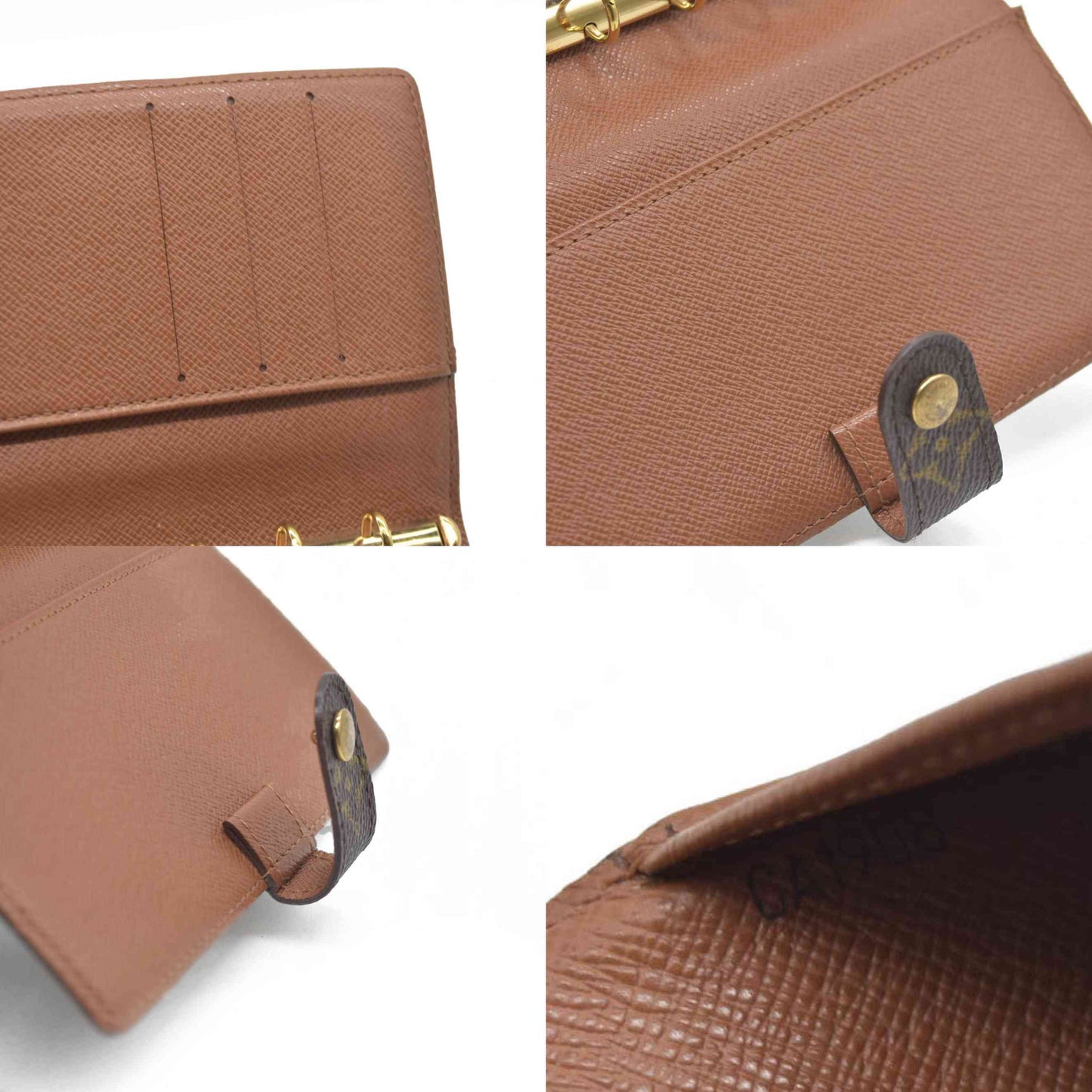 $505 Louis Vuitton Monogram Agenda PM Notebook Cover Brown CA1908