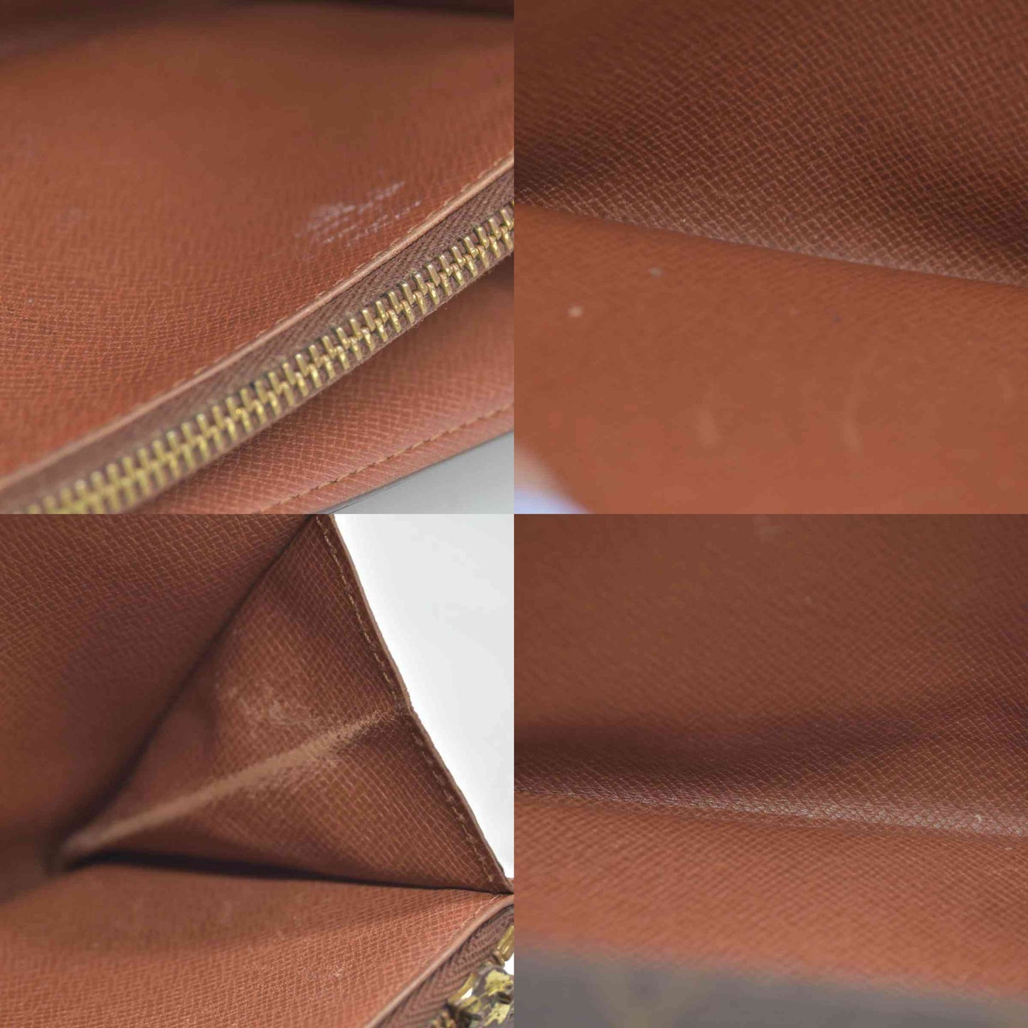$775 Louis Vuitton Monogram Portefeiulle Sarah Long Bifold Wallet Brown CONSIGNMENT