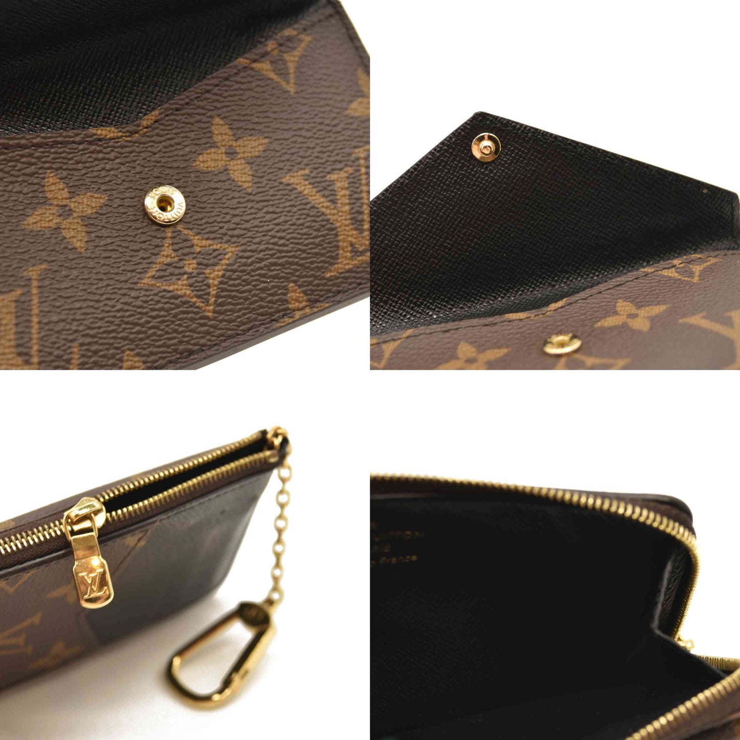 Louis Vuitton  Monogram Recto Verso Card Holder Black RFID