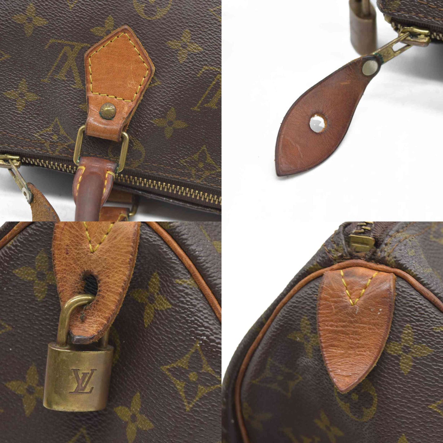 AUCTION $1600 Louis Vuitton  Monogram Speedy 25 1993 SD1913