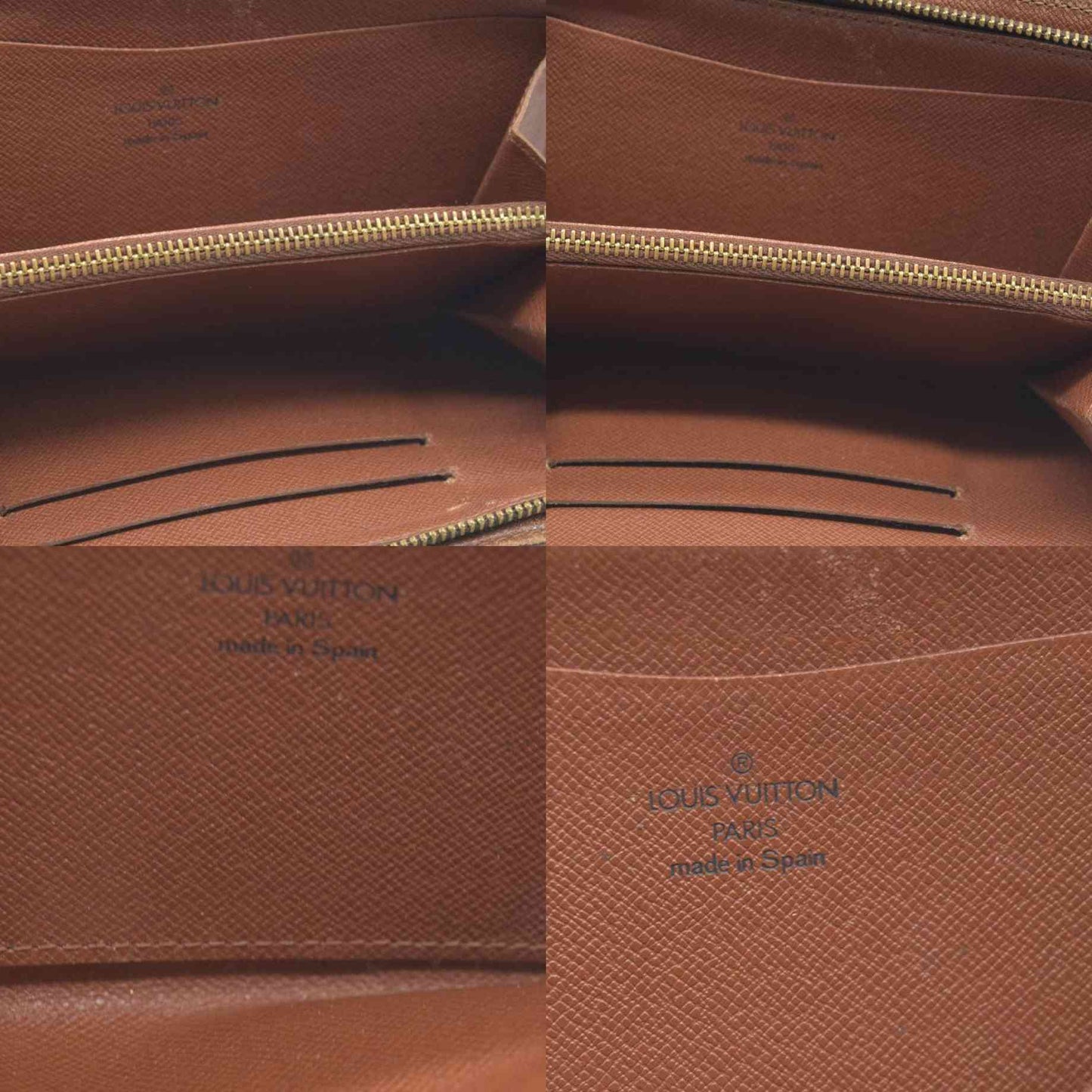 LOUIS VUITTON Monogram  Zippy around zipper Long Wallet CA0958