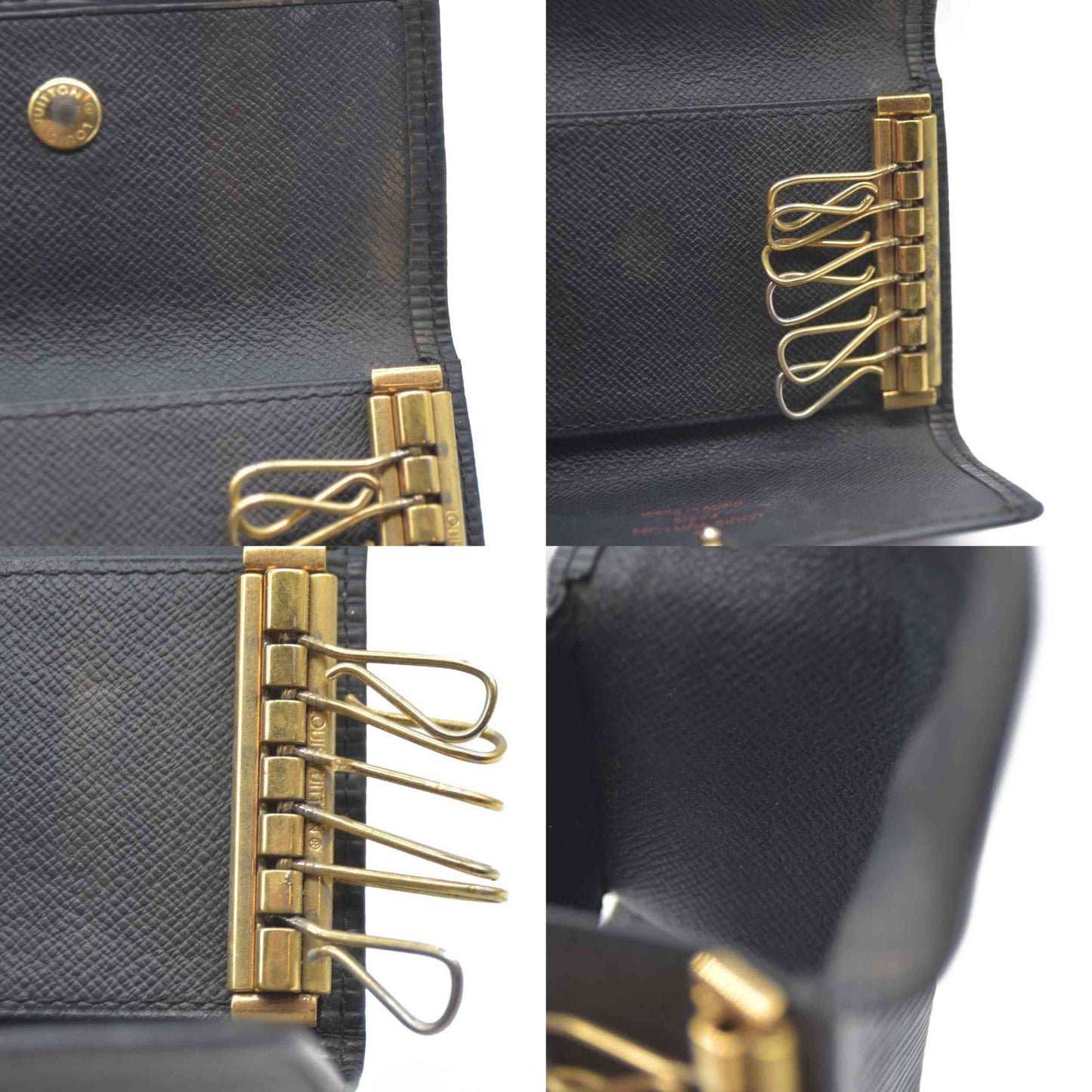 Louis Vuitton Epi Multicles Leather 6 Ring Key Case Black CA0072
