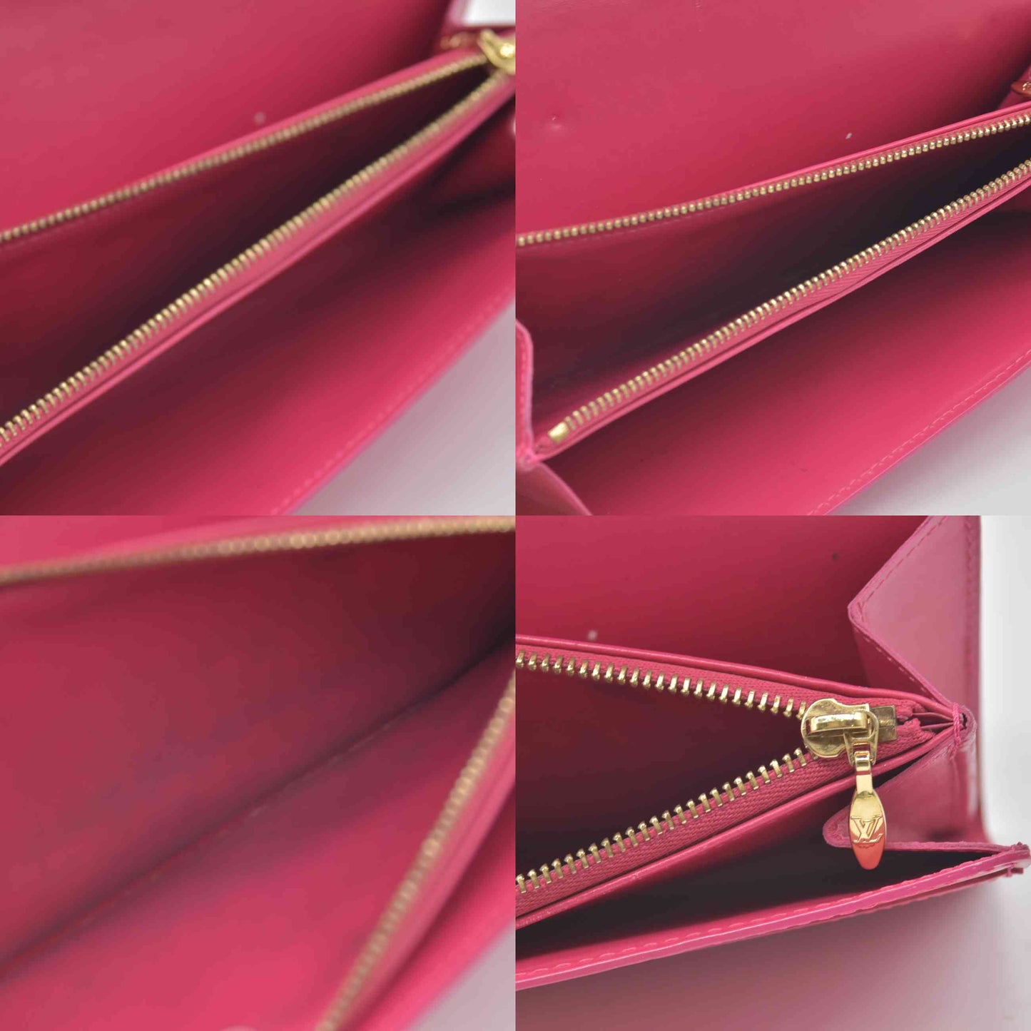 $840 2002 LOUIS VUITTON Monogram Vernis Portefeuille Sarah Long Wallet TH1022