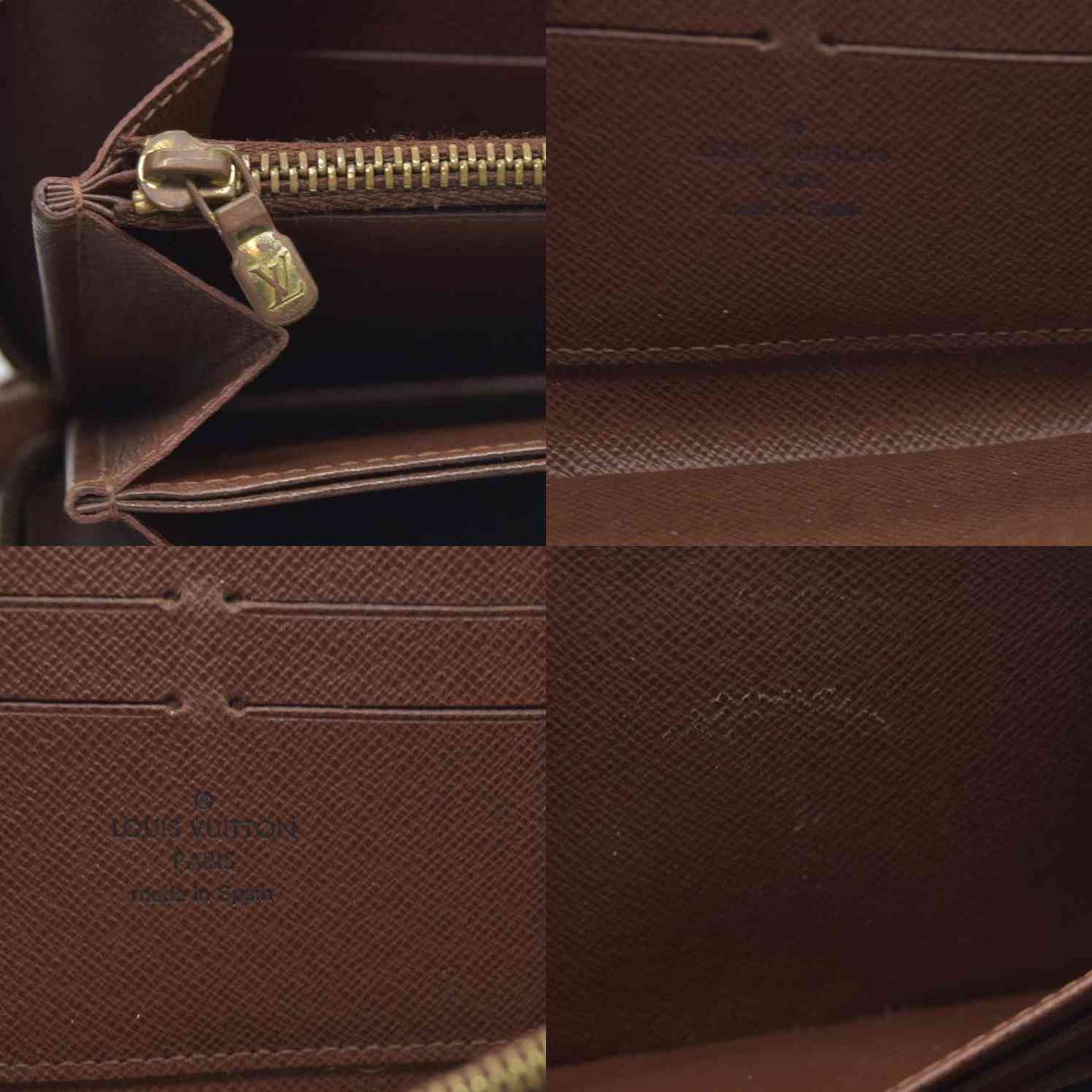 $915 Louis Vuitton 2011 LV Monogram Zippy Wallet CA1131