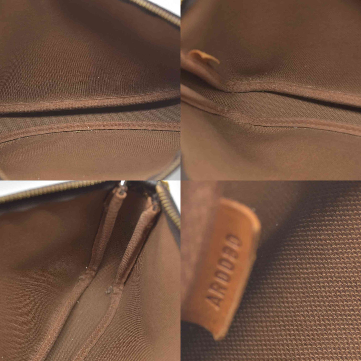 $1290 2000 Louis Vuitton LV Pochette Accessories Brown Monogram AR0080