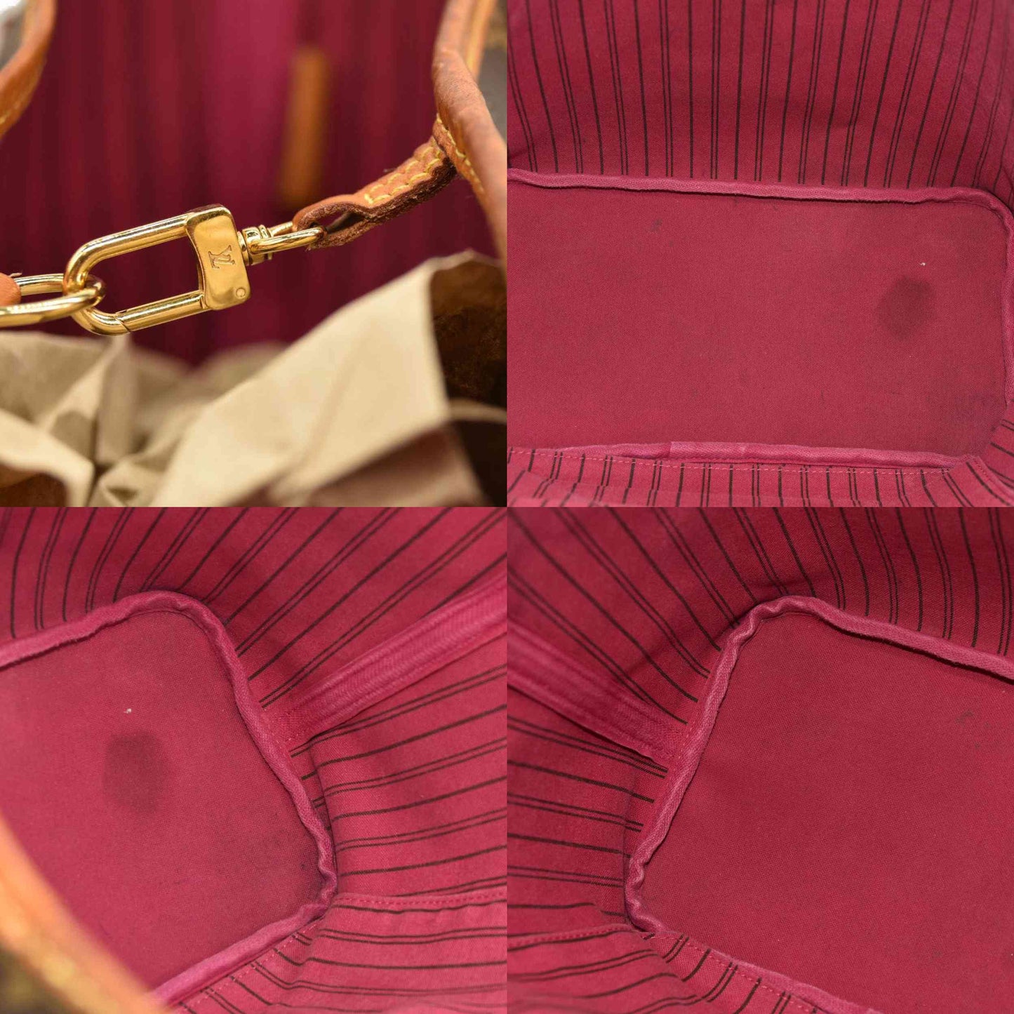 Louis Vuitton  Monogram Neverfull MM Fuchsia SD3136