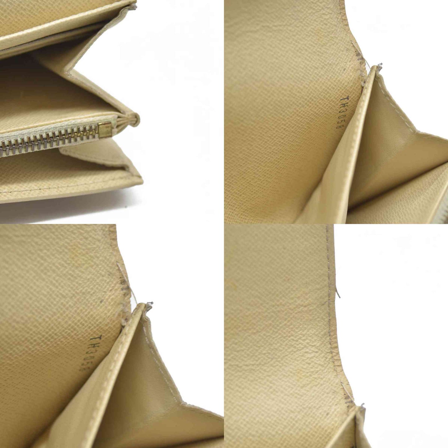 AUCTION $720 Louis Vuitton 2008 Damier Azur Pattern Sarah Wallet