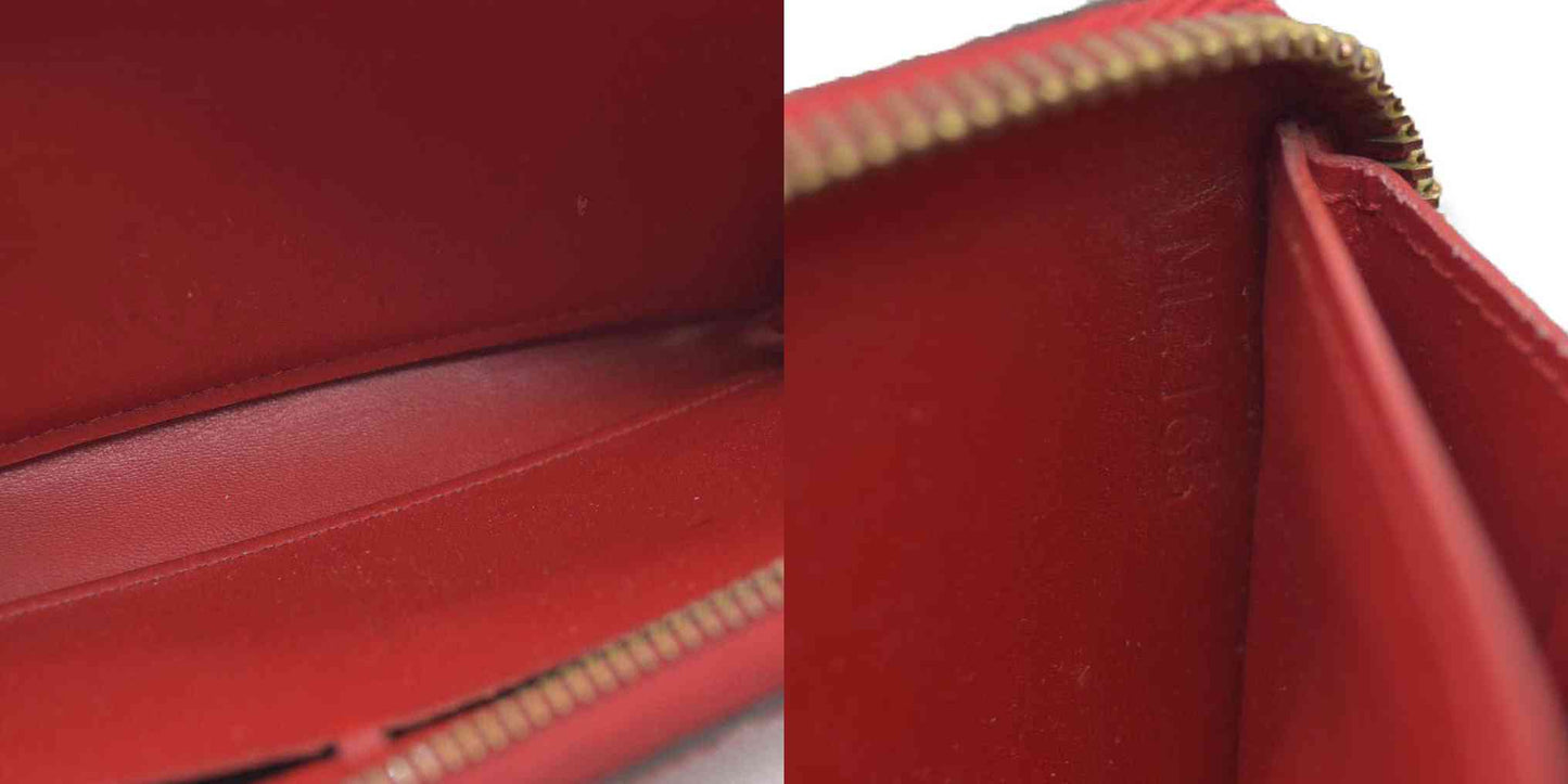 Louis Vuitton Monogram Verni Portefeiulle Clemence Zip Long Wallet MI2165
