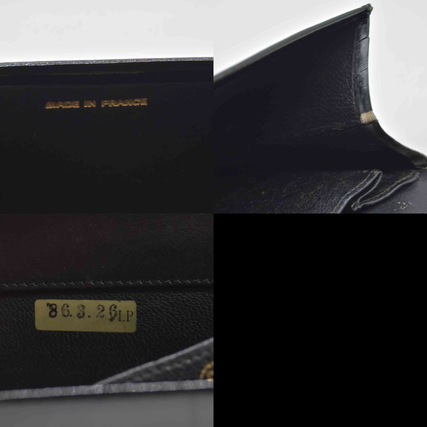$3250 1986 Chanel Black Patent Leather Vintage Flap Bag CC