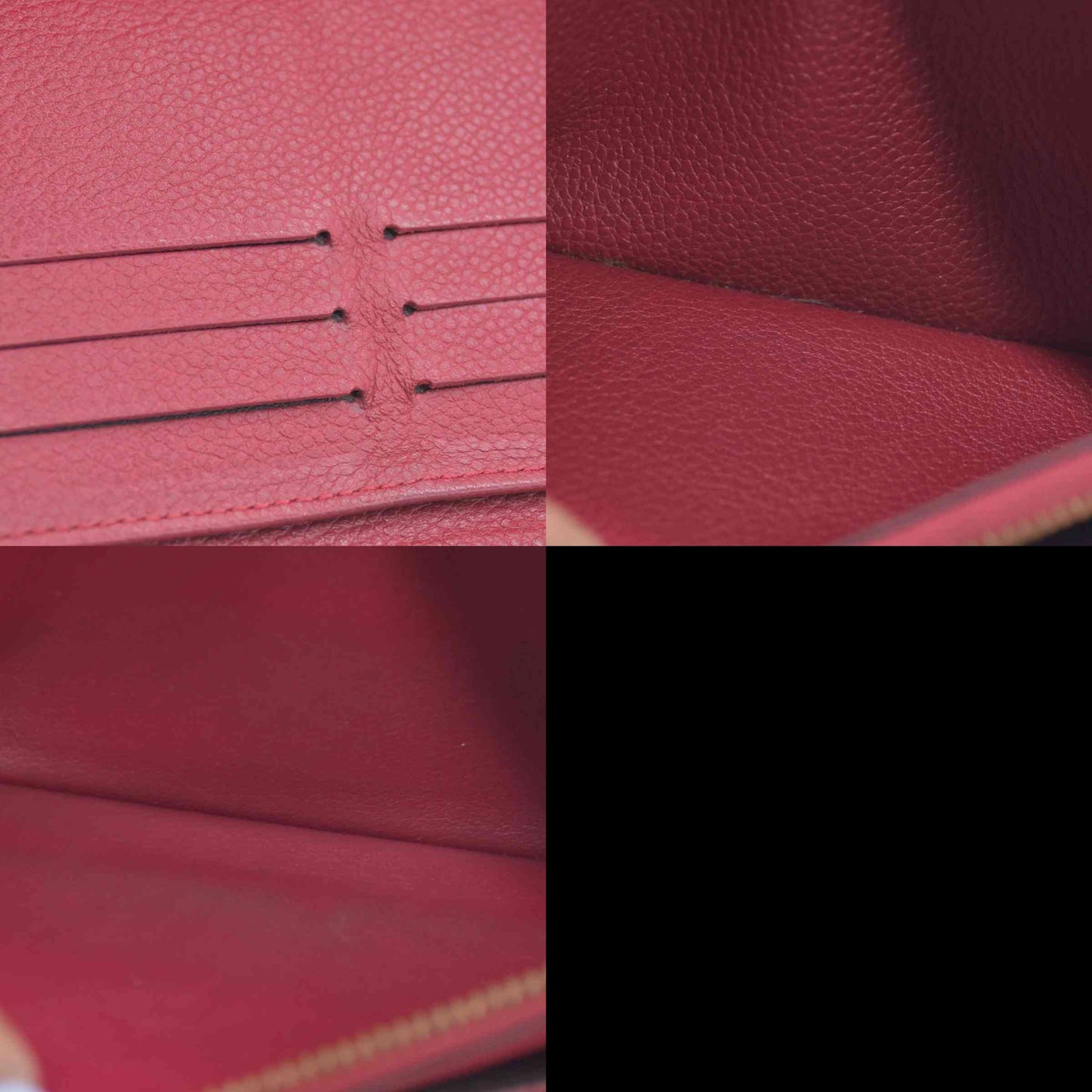$1170 2013 Louis Vuitton Empreinte Zippy Organizer Red CONSIGNMENT SP1183