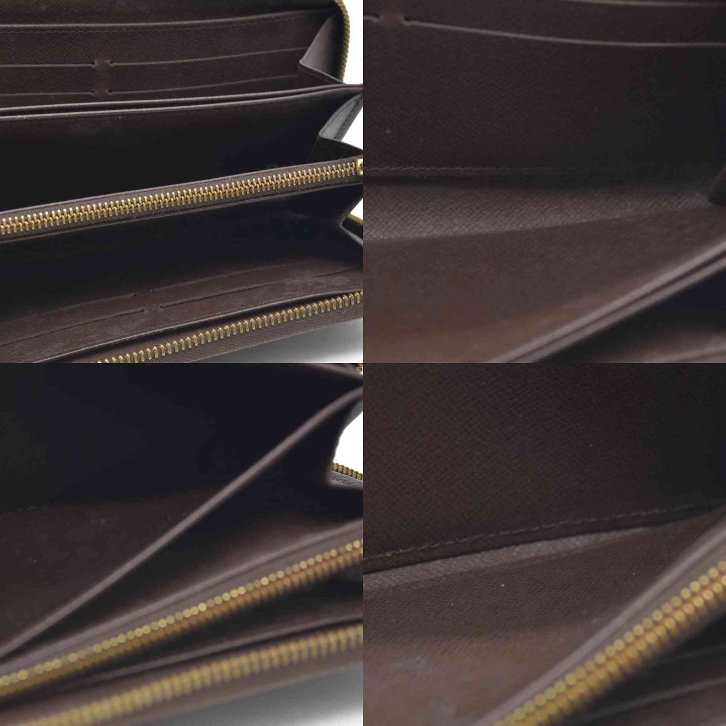 LOUIS VUITTON Damier Ebene Zippy Wallet Long Wallet VI1026