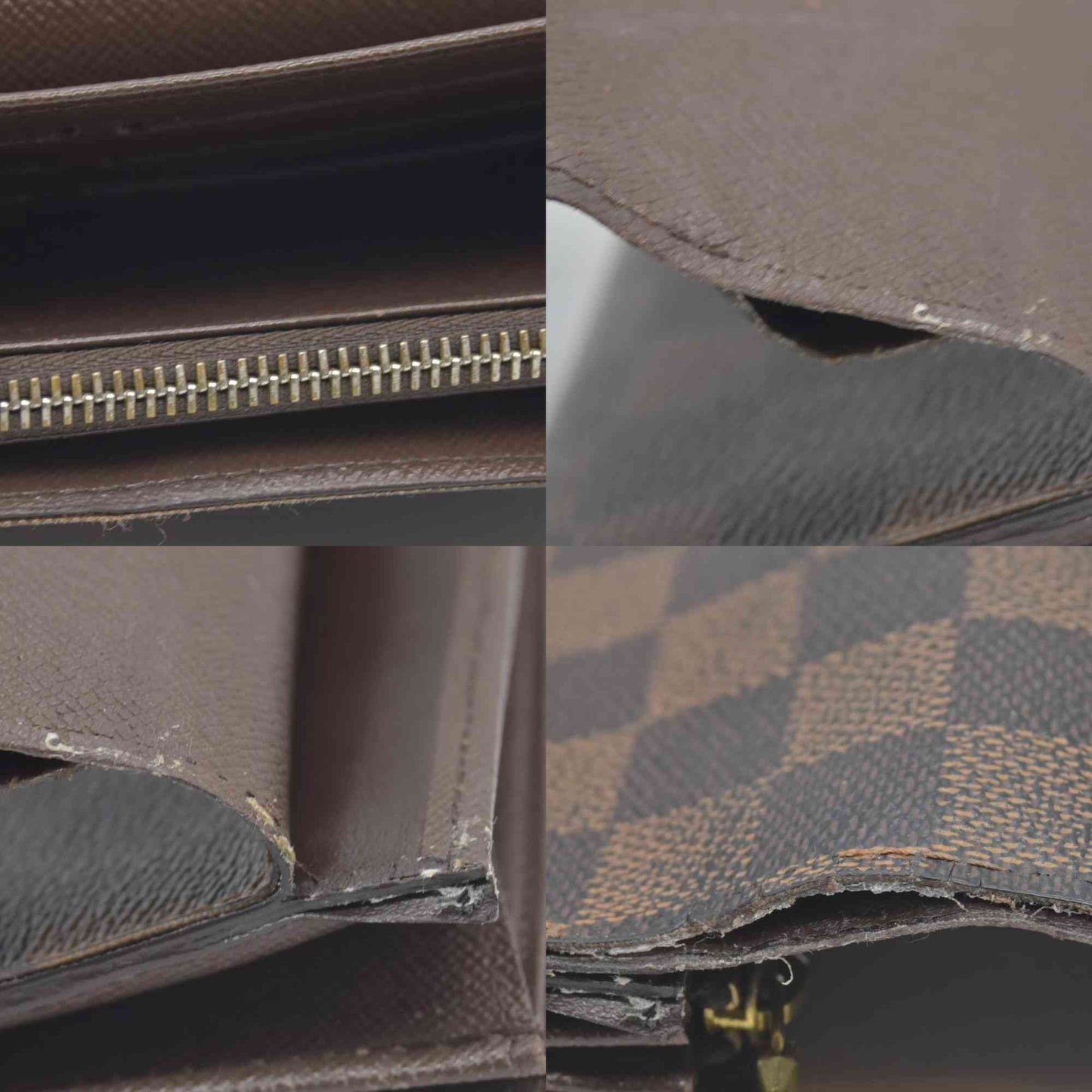 $725 Louis Vuitton Damier Ebene Sarah Wallet CONSIGNMENT CA4008