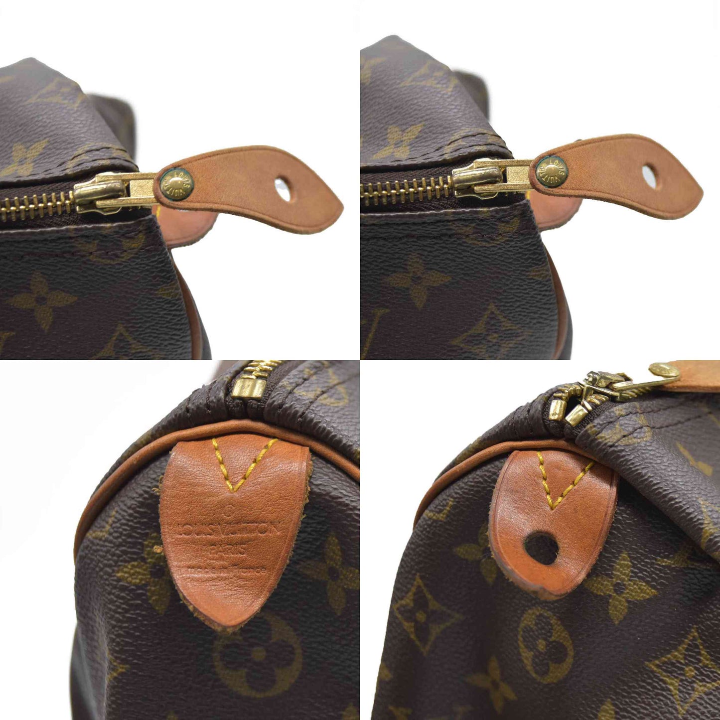 Louis Vuitton LV Hand Bag Speedy 35 Brown Monogram VI0972