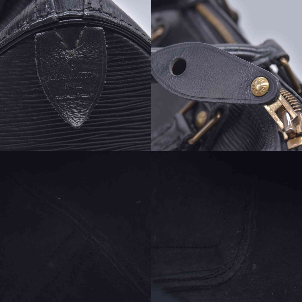 $1450 1991 LOUIS VUITTON Epi Speedy 25 Noir Black VI0991 CONSIGNMENT 10021550