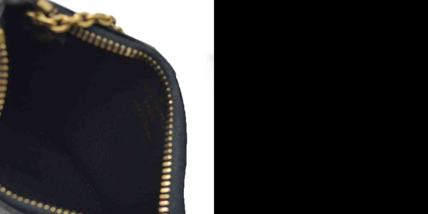 $450 Louis Vuitton  Epi Key Pouch Black