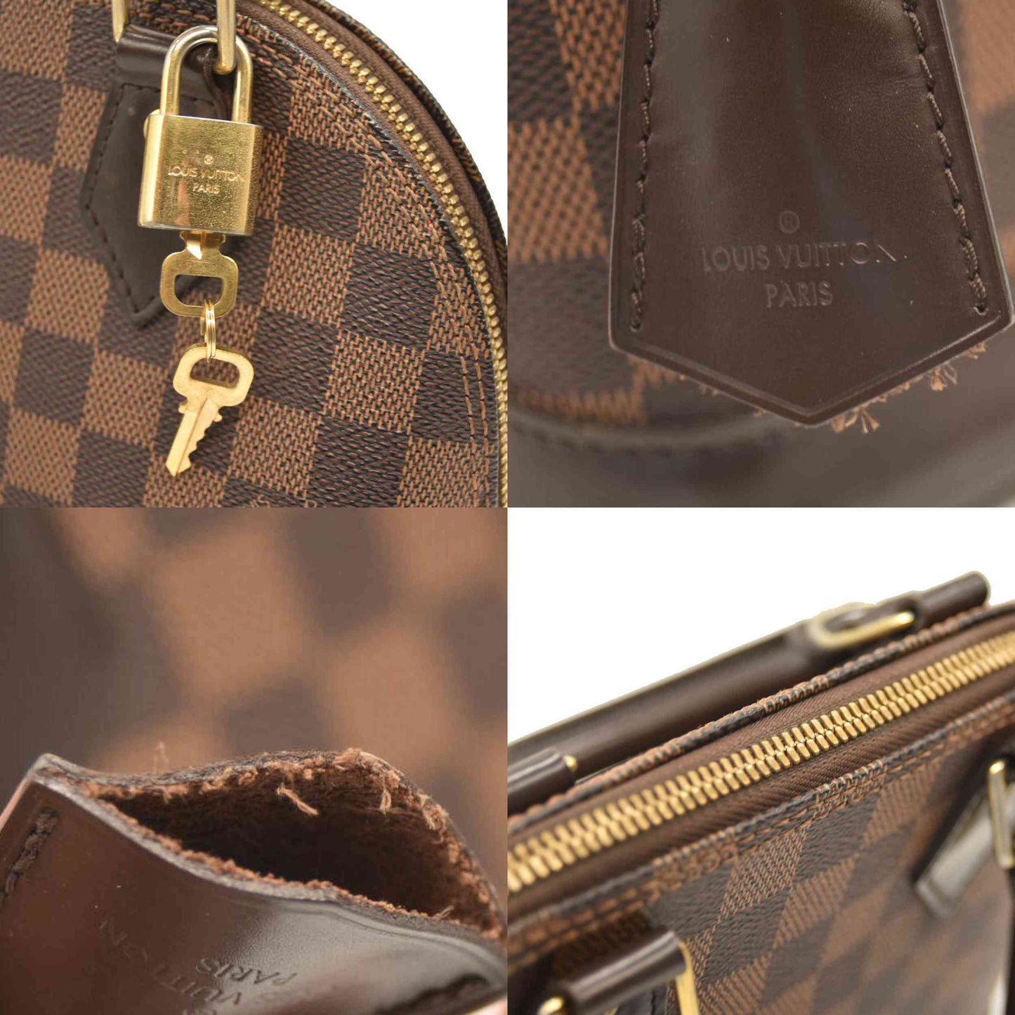 LOUIS VUITTON  Damier Ebene Alma BB