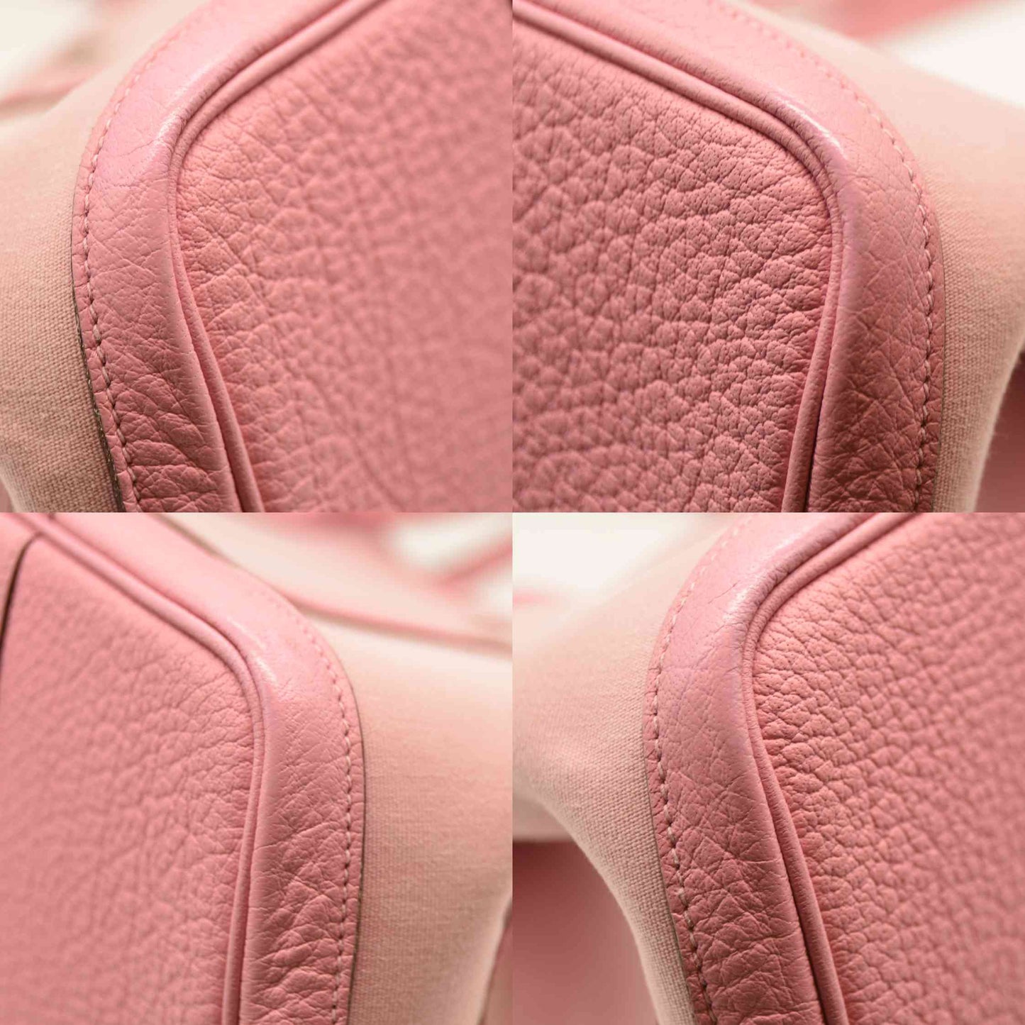 AUCTION $3500 Hermes  Toile Epsom Verso Garden Party 36 MM Bubblegum Rubis Square P