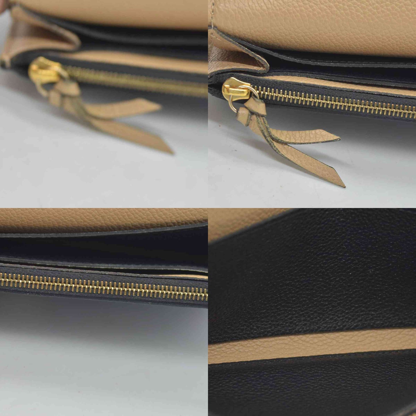 $800 2017 Louis Vuitton Empreinte Emilie Wallet Black Dune CA1127